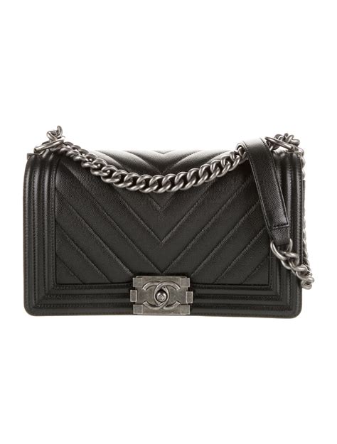 chanel chevron medium boy bag|Chanel boyfriend bag.